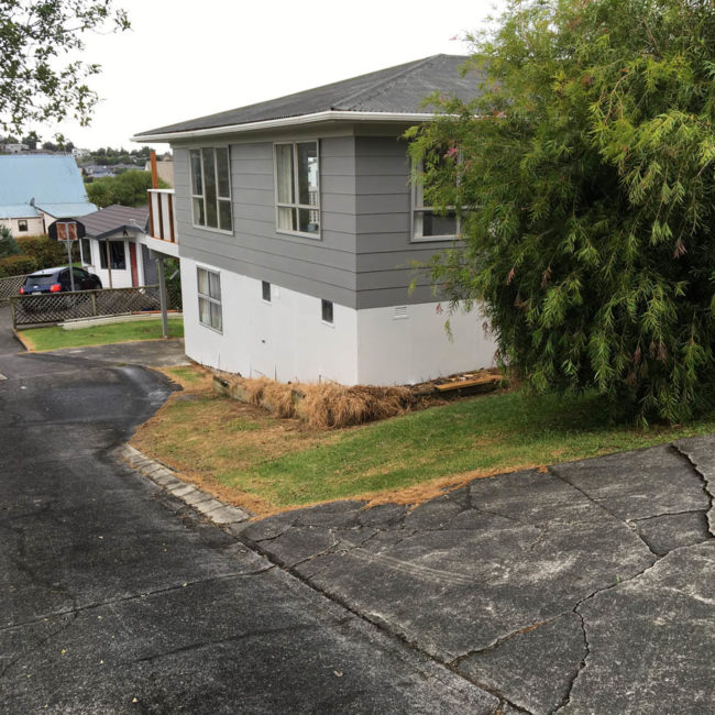 Pipe Care Nz General Civil Work Old Concrete Driveway Prior To Replacement