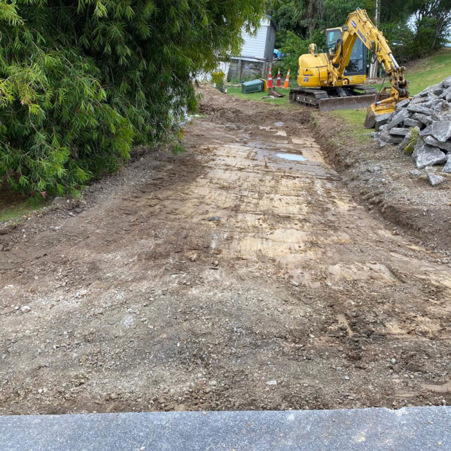Pipe Care Nz General Civil Work Replacing Residential Concrete Driveway Demolition Of Old Driveway And Preparation